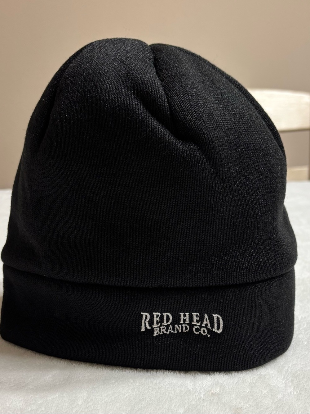 RedHead Black Beanie Hat